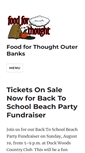 Mobile Screenshot of foodforthoughtobx.org